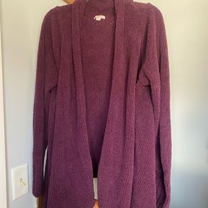 Purple Fuzzy Cardigan